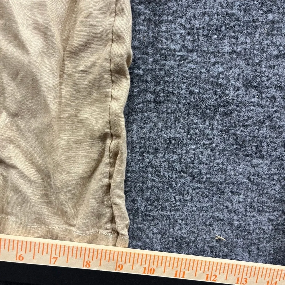 Banana Republic Pants Womens Size 6 Beige Linen Relaxed Fit Drawstring Casual